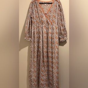 Daughters of India Apricot Maxi Dress